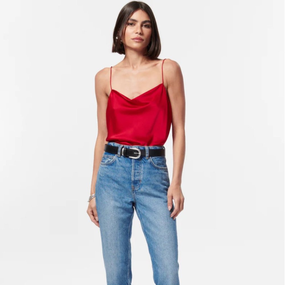 NWT Cami NYC Axel Bodysuit in Scarlett. Size Small